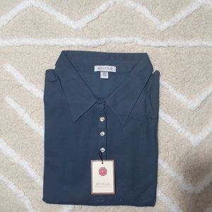 Red House Navy Blue Mens 4XL Short Sleeve Casual Polo NWT Plus Size Fit